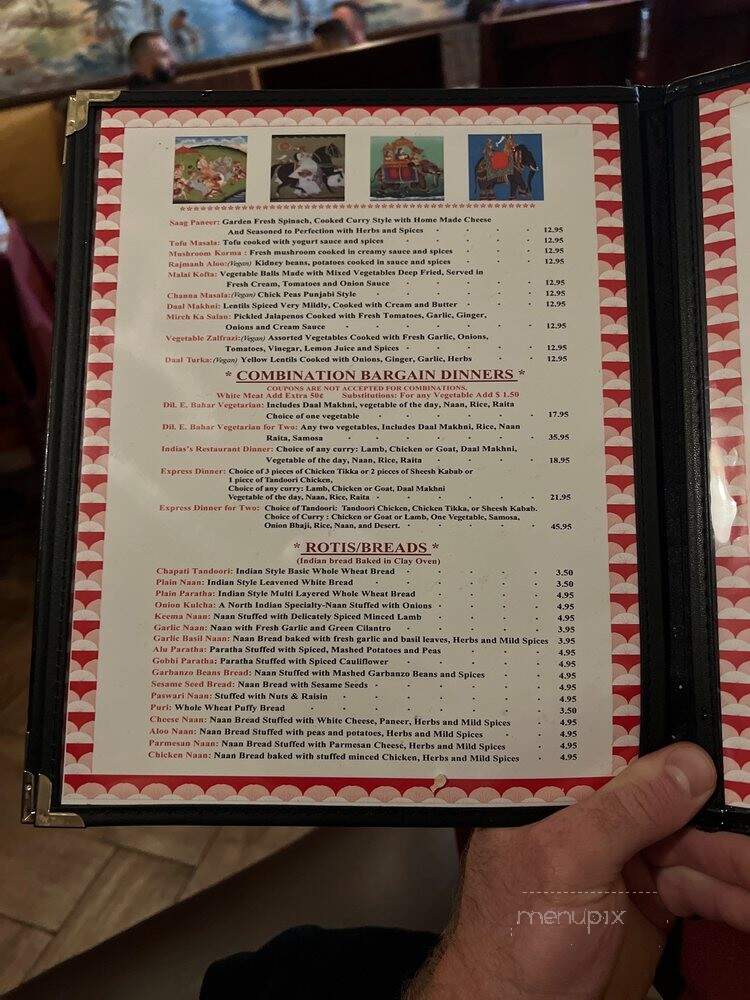 India's Tandoori Hollywood - West Hollywood, CA menu_pic