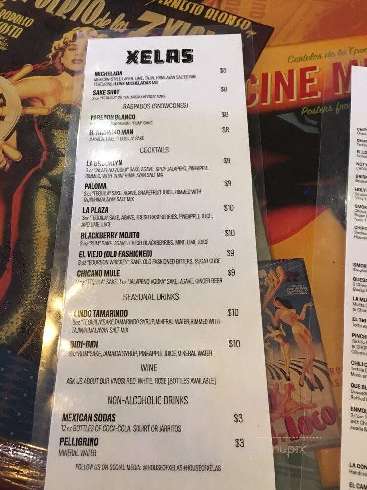 Xelas - Los Angeles, CA menu_pic