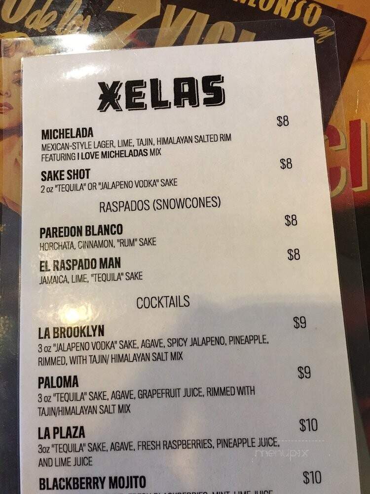 Xelas - Los Angeles, CA menu_pic