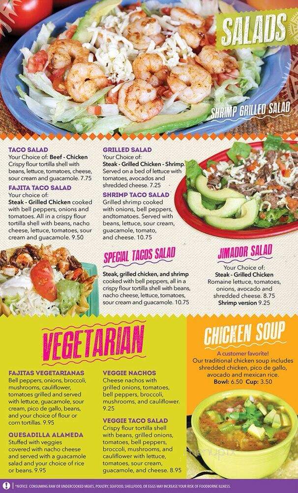 Monterrey Mexican Restaurant - Acworth, GA menu_pic