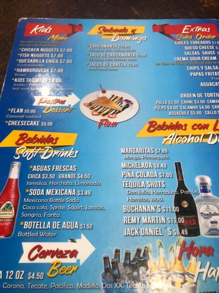 El Camaron Gigante - Tolleson, AZ menu_pic