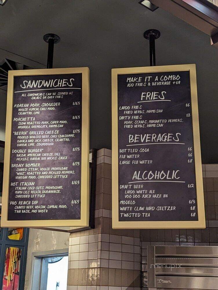 Lardo - Las Vegas, NV menu_pic