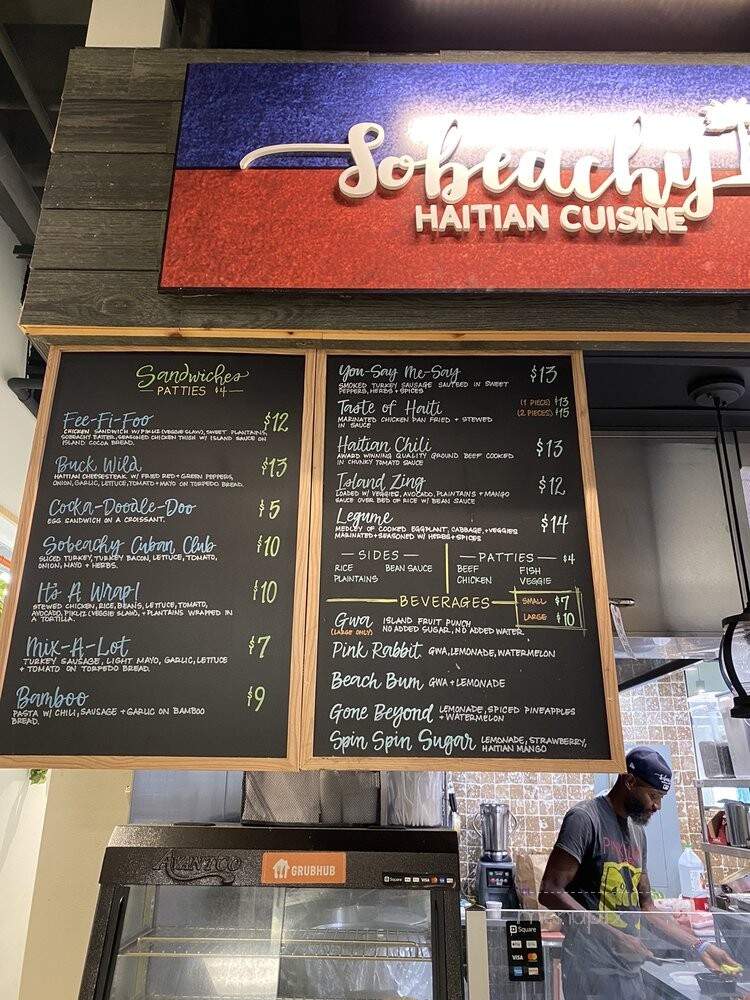 Sobeachy Haitian Cuisine - Baltimore, MD menu_pic