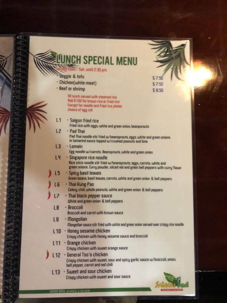 Saigon Basil - Mount Juliet, TN menu_pic
