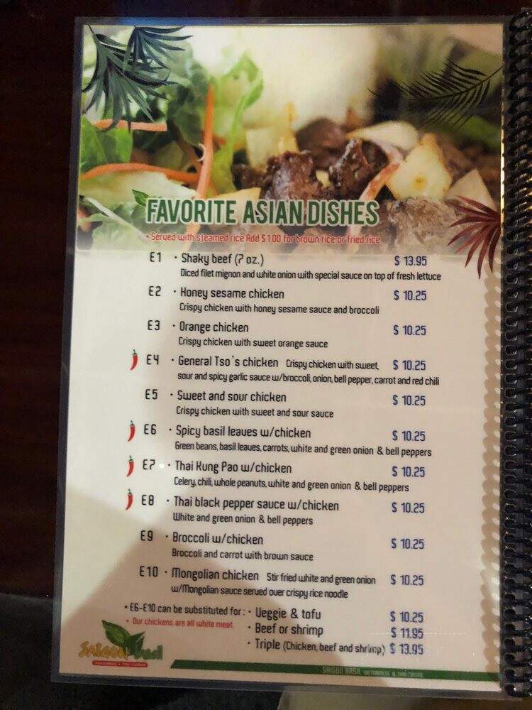 Saigon Basil - Mount Juliet, TN menu_pic
