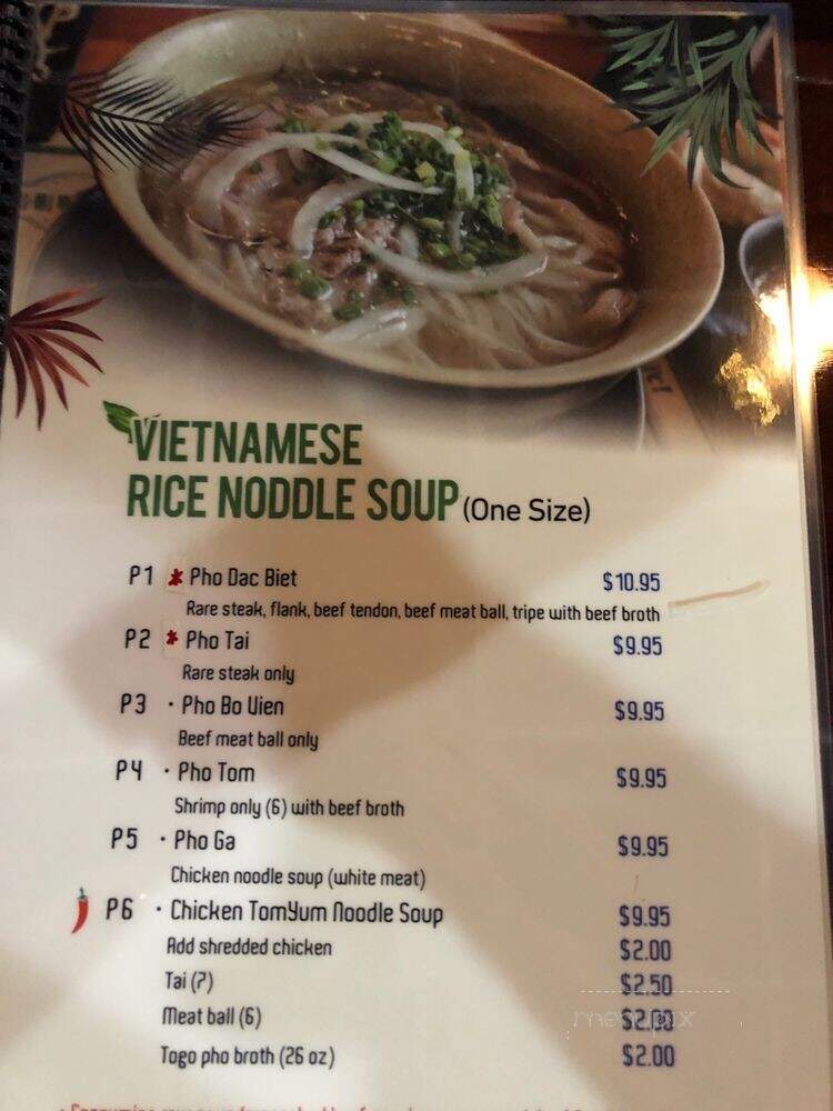 Saigon Basil - Mount Juliet, TN menu_pic