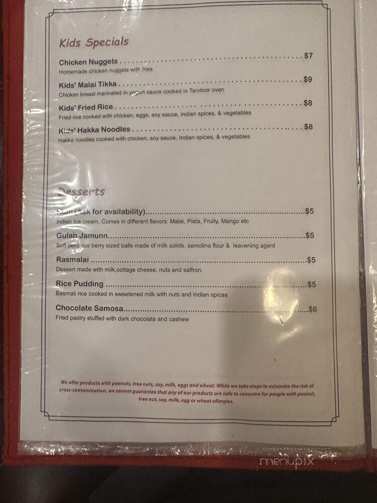 Taj Indian Restaurant and Bar - Port St. Lucie, FL menu_pic