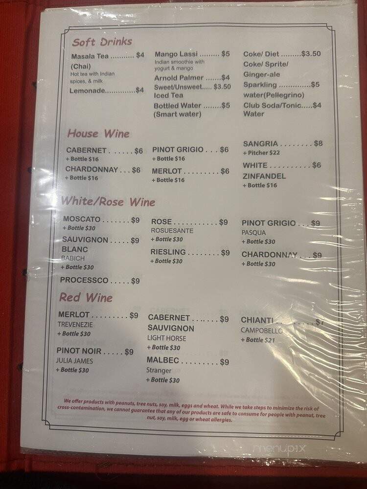 Taj Indian Restaurant and Bar - Port St. Lucie, FL menu_pic