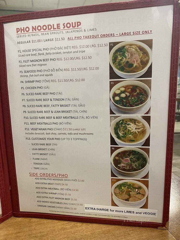 Pho Bowl & Grill - Oceanside, CA menu_pic