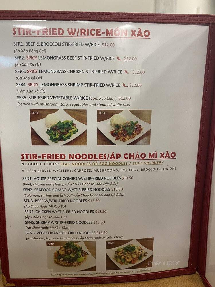 Pho Bowl & Grill - Oceanside, CA menu_pic