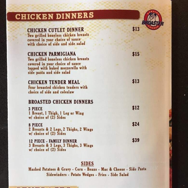Benito's Cafe - Oceanside, CA menu_pic