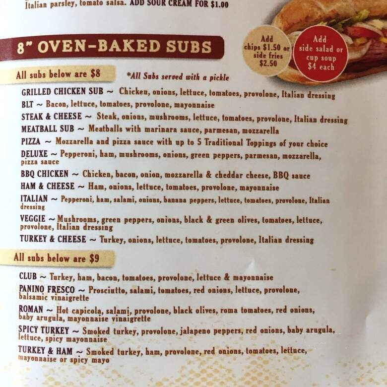 Benito's Cafe - Oceanside, CA menu_pic