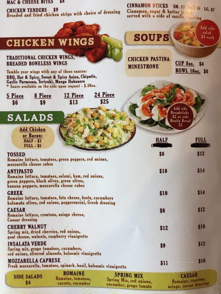 Benito's Cafe - Oceanside, CA menu_pic