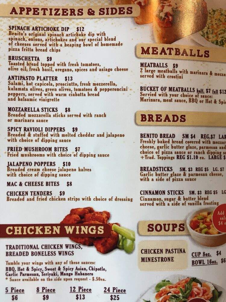 Benito's Cafe - Oceanside, CA menu_pic