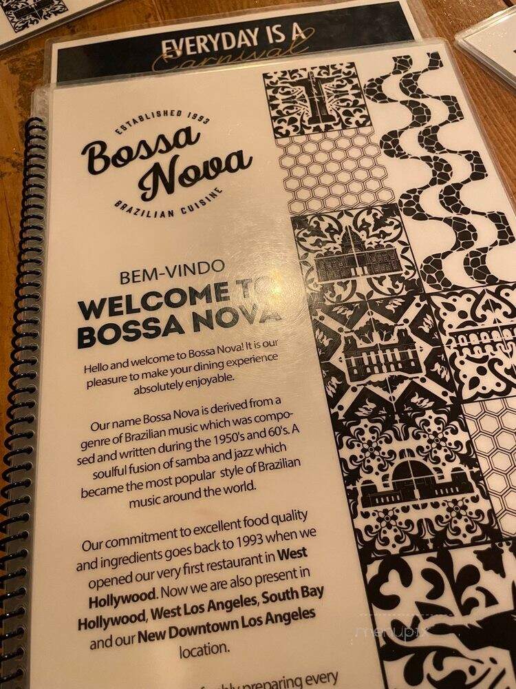 Bossa Nova Brazilian Cuisine - Hawthorne, CA menu_pic