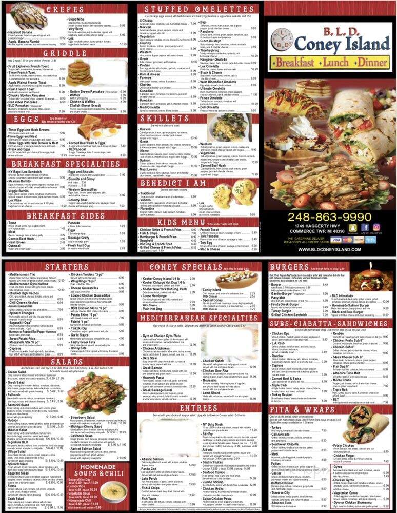 BLD Coney Island - Commerce, MI menu_pic
