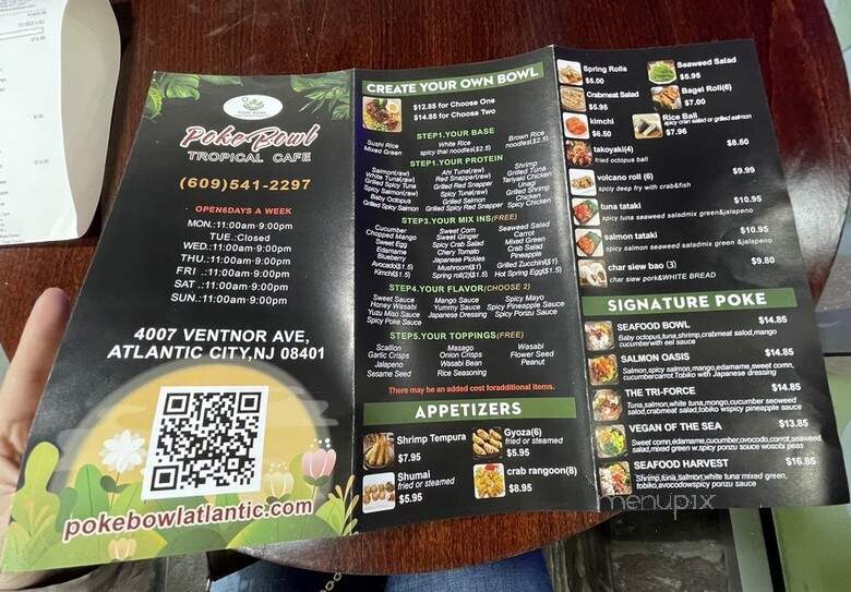 Poke Bowl Tropical Cafe - Atlantic City, NJ menu_pic