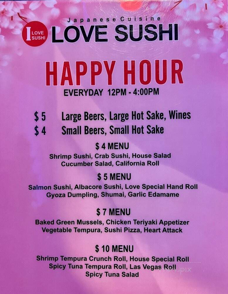 I Love Sushi - Santa Clarita, CA menu_pic
