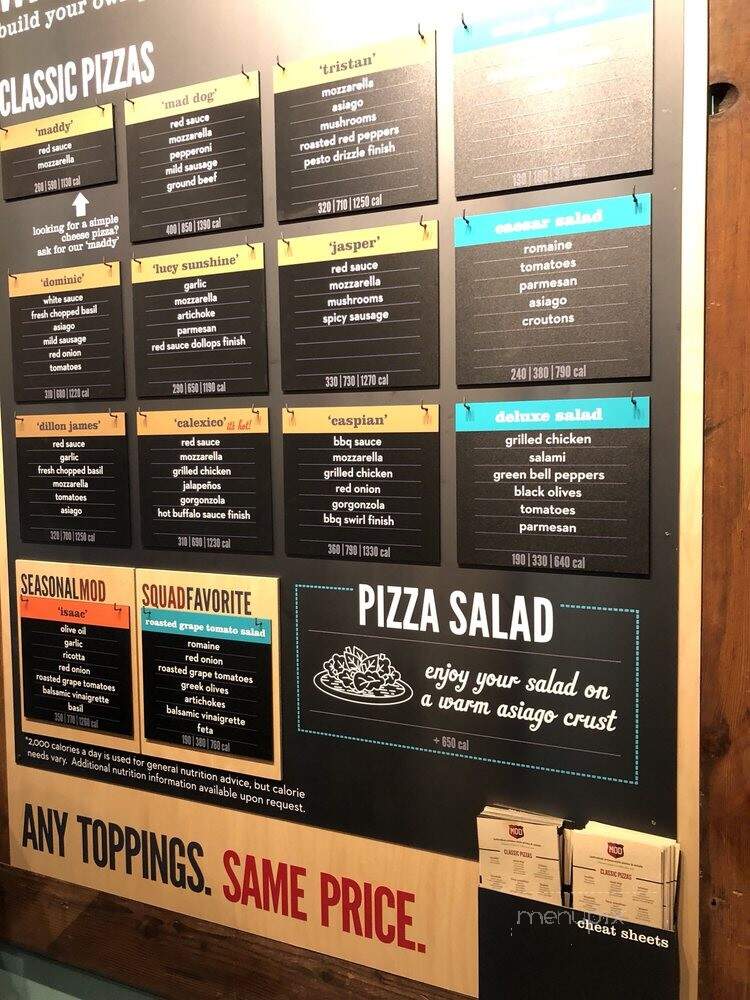 MOD Pizza - Elgin, IL menu_pic