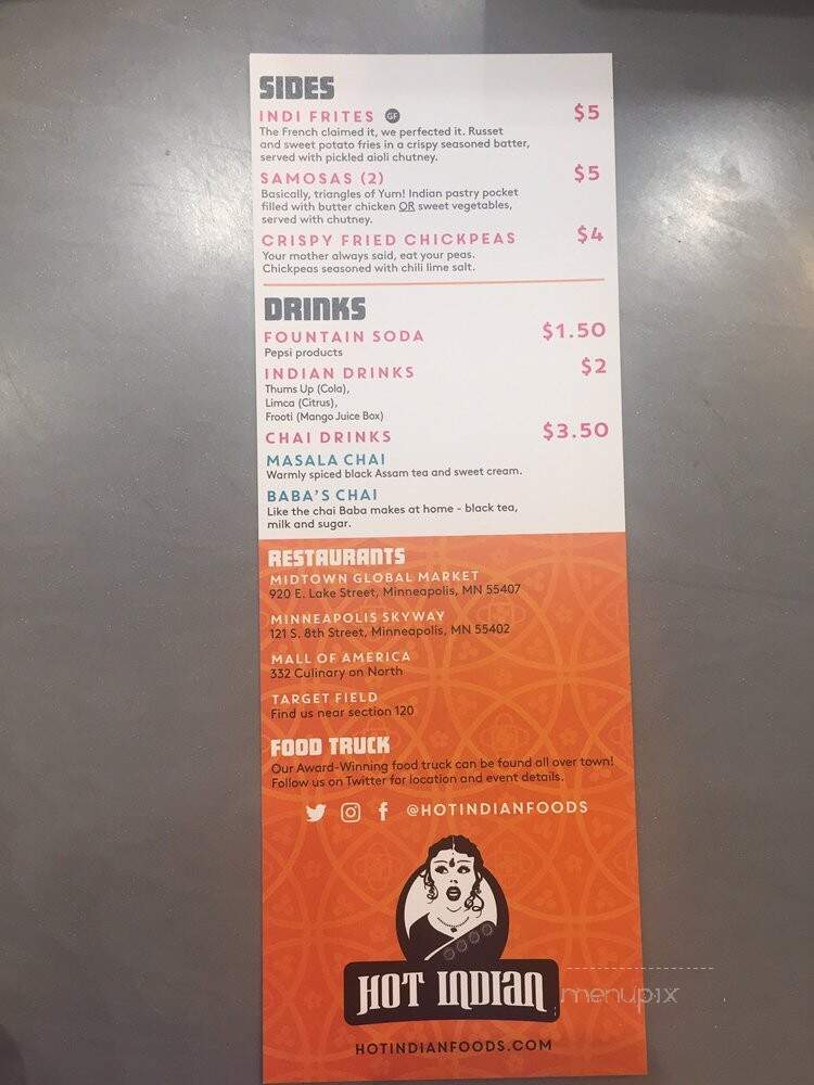 Hot Indian - Bloomington, MN menu_pic