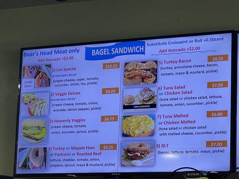 Bagels Tea - Huntington Beach, CA menu_pic