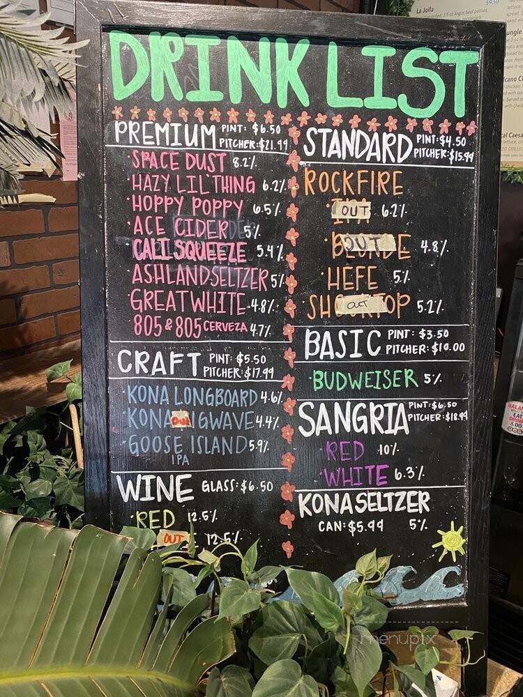 Rockfire Grill - Goleta, CA menu_pic