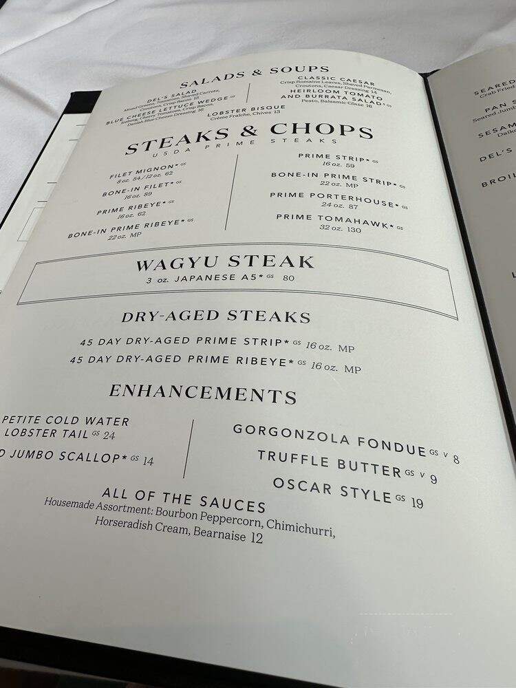 Del Friscos - Dunwoody, GA menu_pic