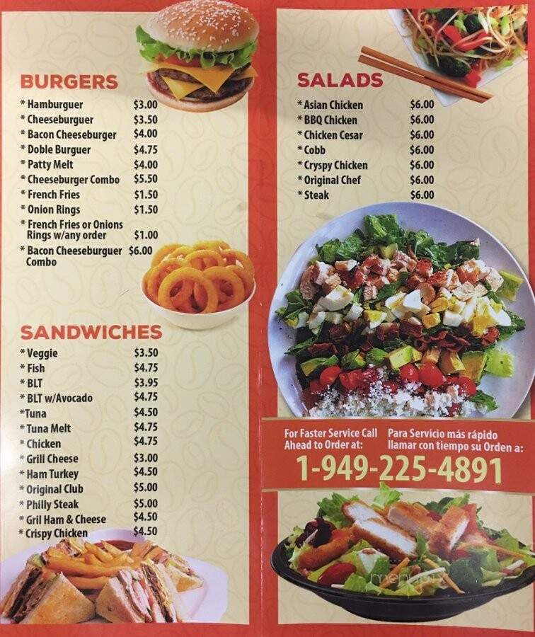 St John's Cafe - Irvine, CA menu_pic