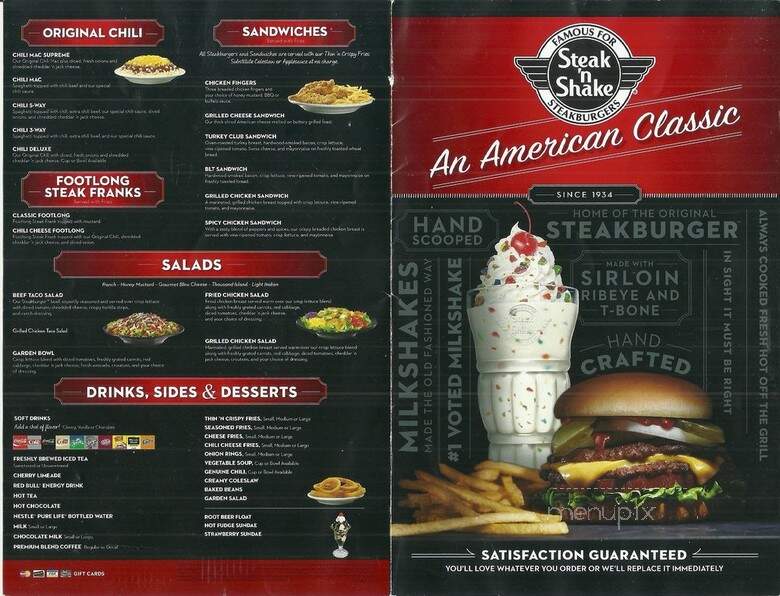 Steak 'n Shake - Chicago, IL menu_pic