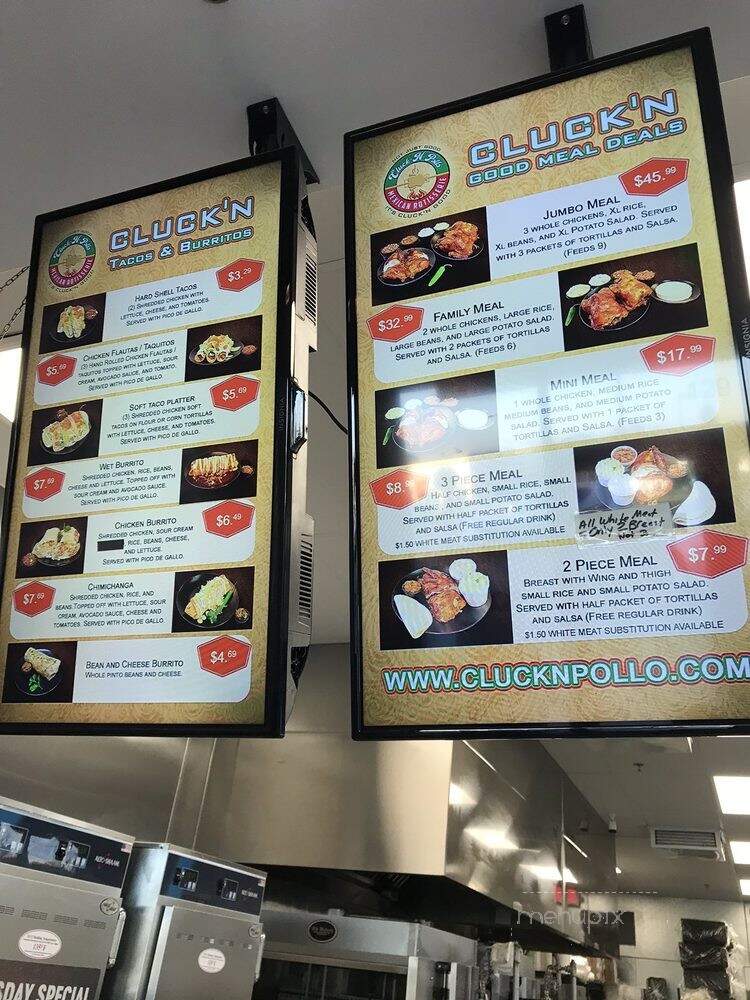 Cluck N Pollo - Rancho Cucamonga, CA menu_pic