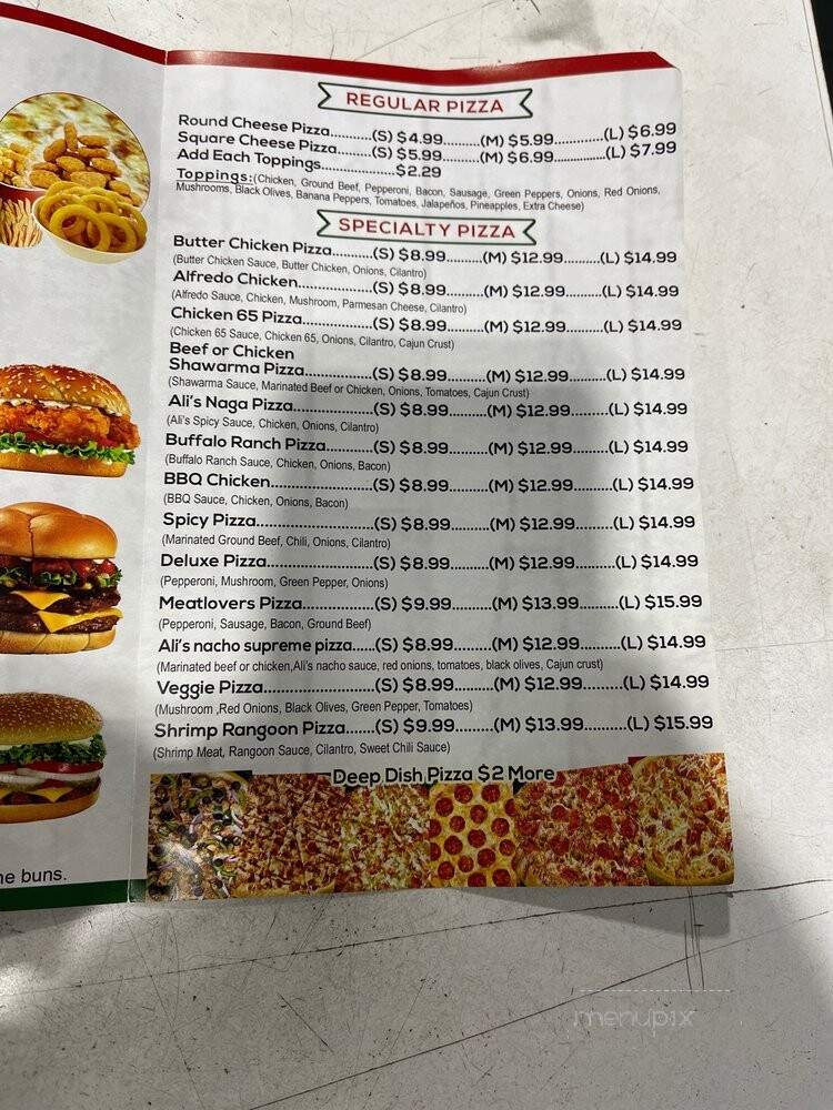 Ali's Pizza - Hamtramck, MI menu_pic