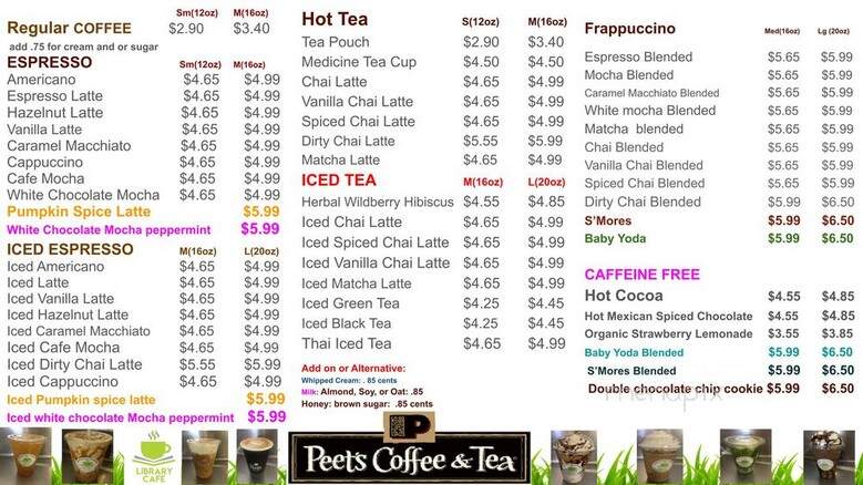 Library Cafe - Fullerton, CA menu_pic