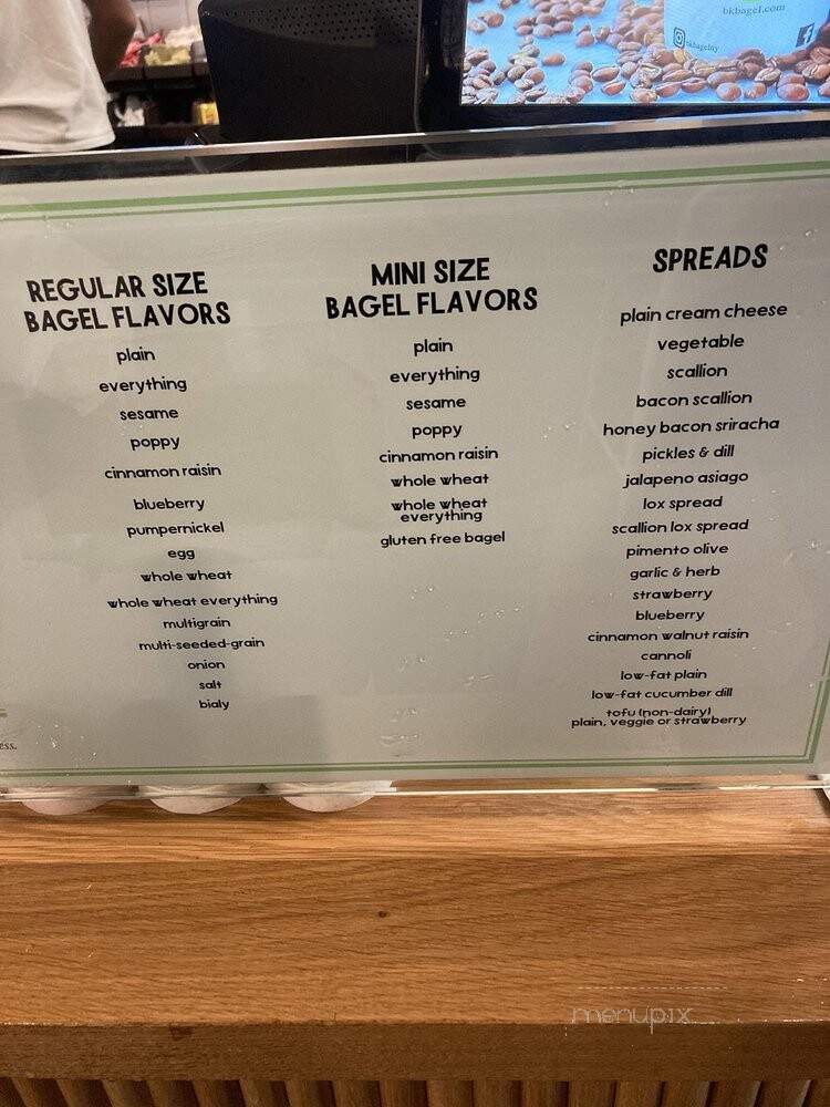 Brooklyn Bagel & Coffee Company - New York, NY menu_pic