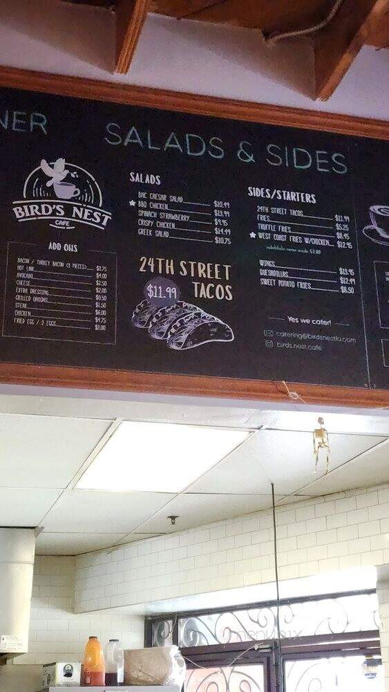 Birds Nest Cafe - Los Angeles, CA menu_pic