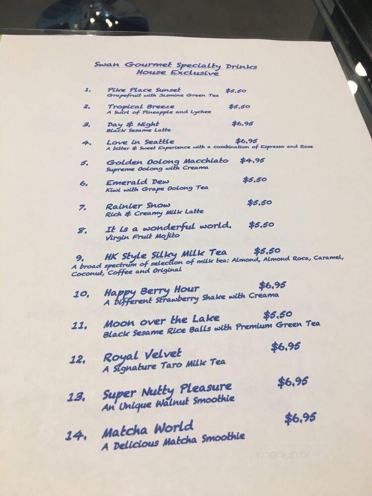 Swan Healthy Gourmet - Seattle, WA menu_pic