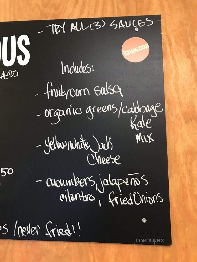 Tostadalicious - Westerville, OH menu_pic