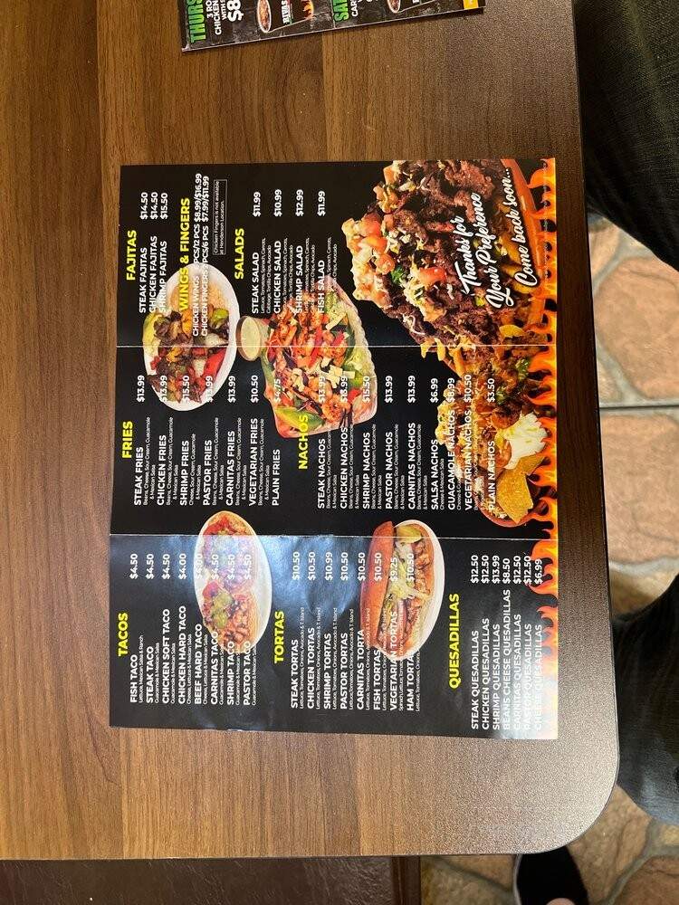 Riva's Mexican Grill - North Las Vegas, NV menu_pic
