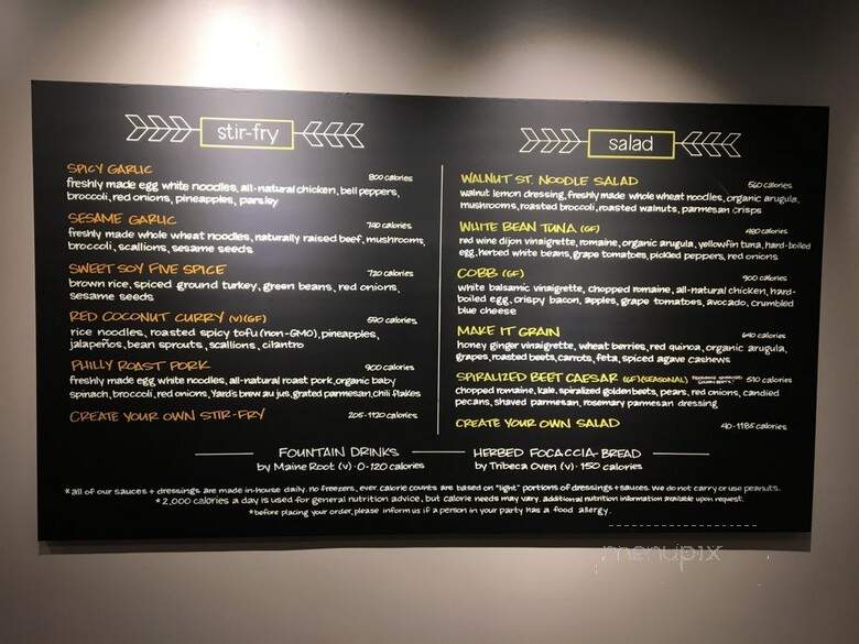 Honeygrow - Vienna, VA menu_pic