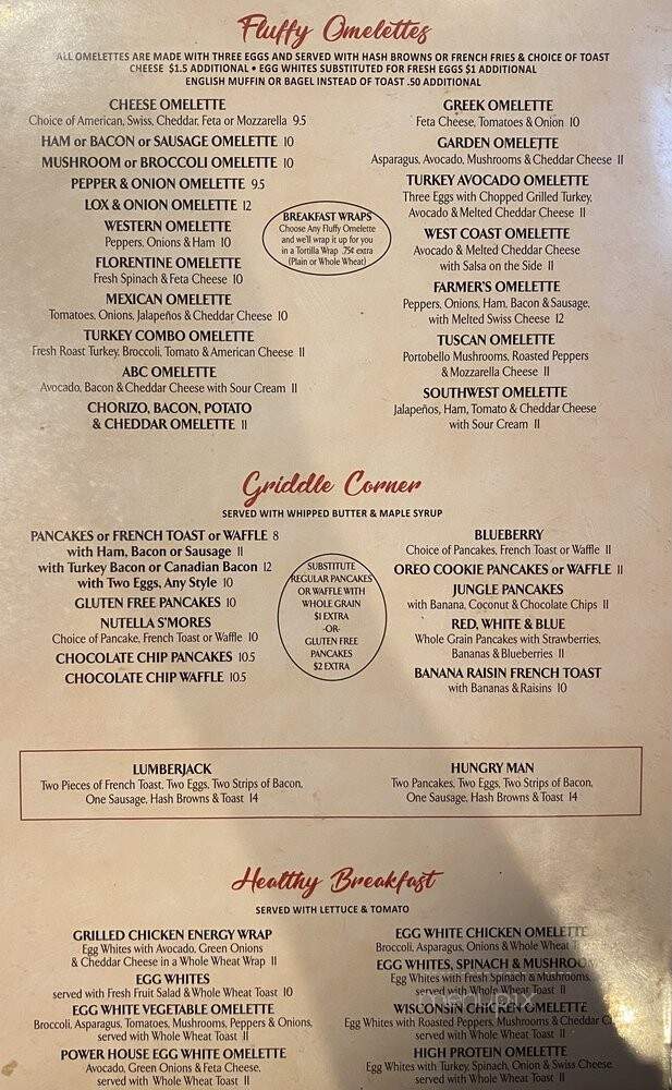 D-lux Diner - Wallkill, NY menu_pic