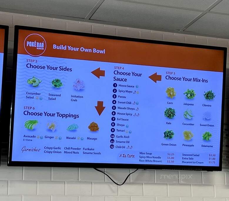 Poke Bar - Monrovia, CA menu_pic