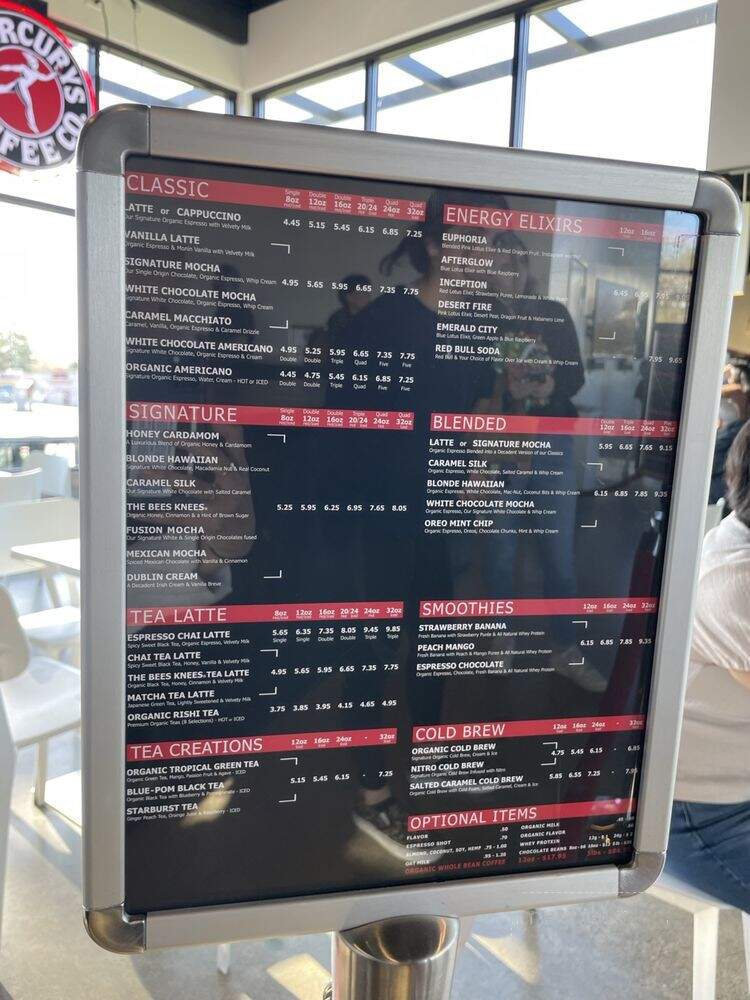 Mercurys Coffee Co - Bellevue, WA menu_pic