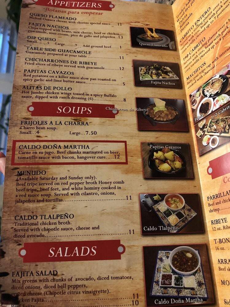 Cabritos Los Cavazos Restaurant & Cantina - Dallas, TX menu_pic