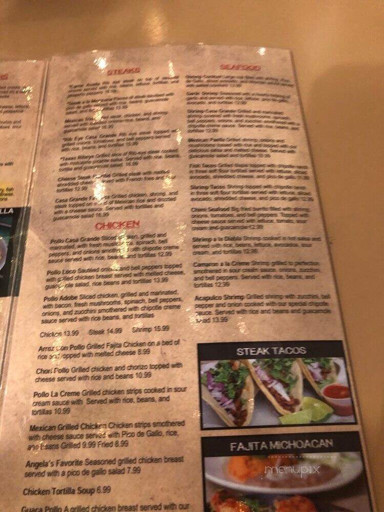 Margaronas - Valdosta, GA menu_pic