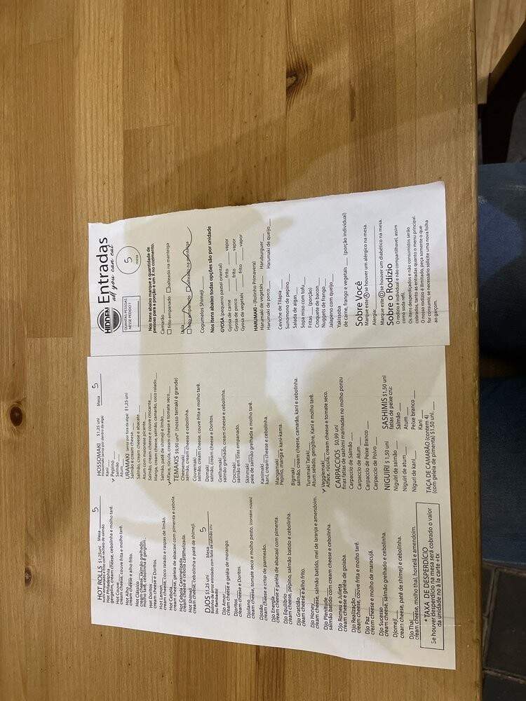 Hidden Sushi - Orlando, FL menu_pic