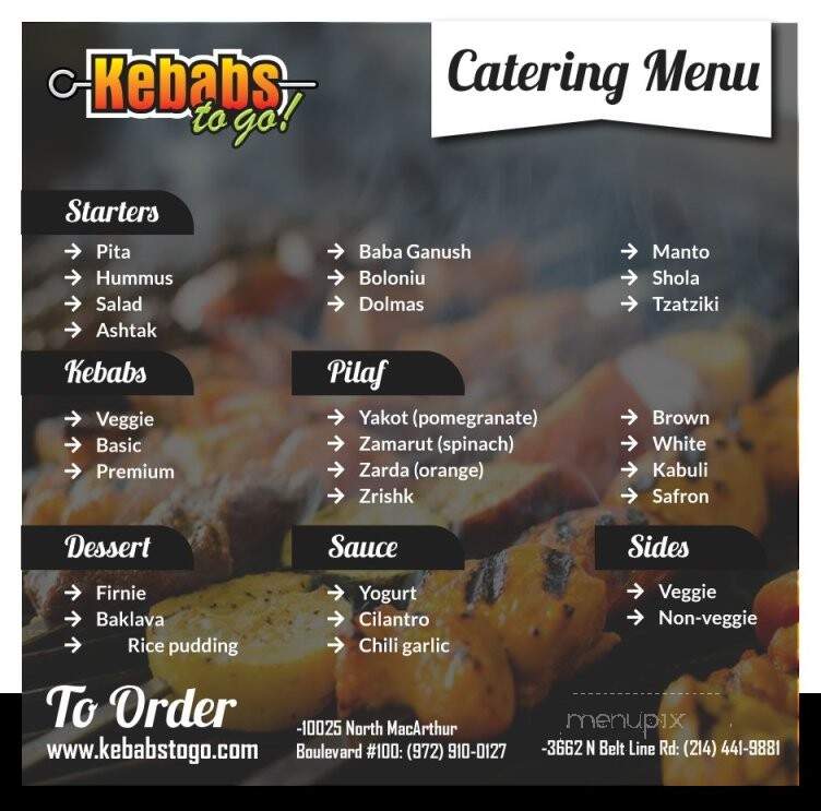 Kebabs To Go! - Irving, TX