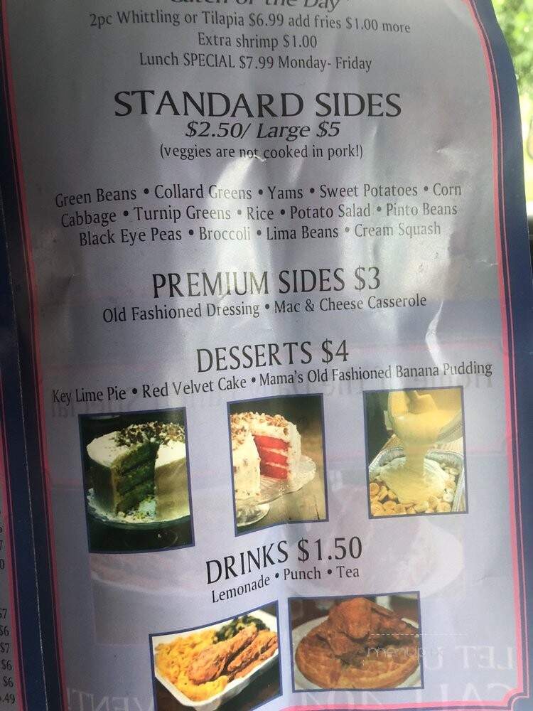 Talk of The Town - Decatur, GA menu_pic