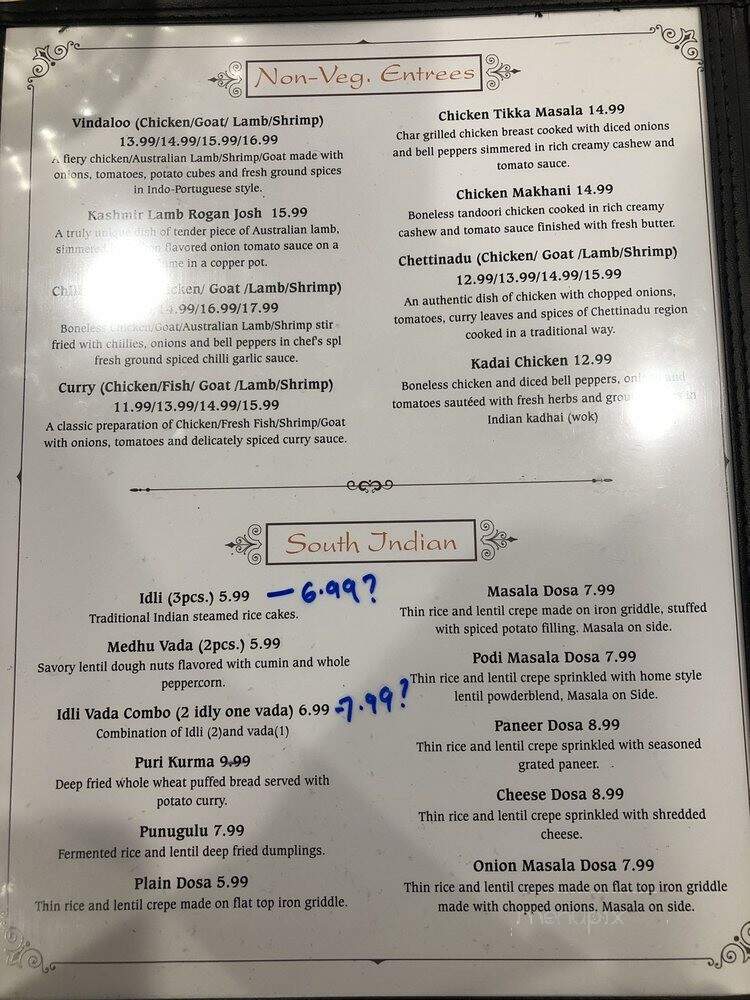 Siri Restaurant Chicago - Chicago, IL menu_pic