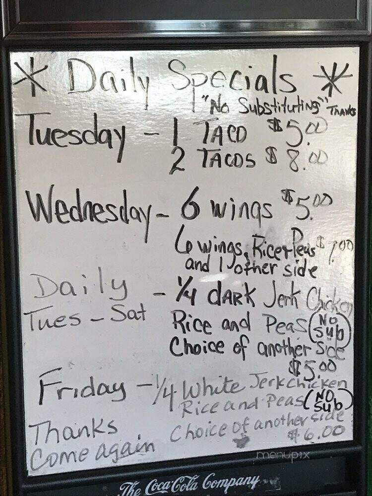 Jerk Xpress - Lafayette, LA menu_pic