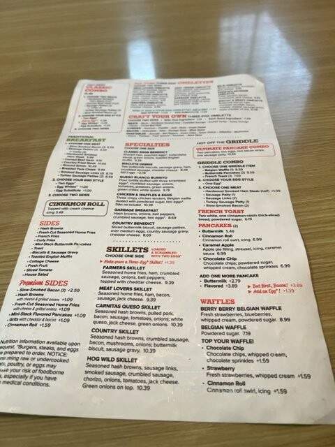 Jimmy's Egg - Oklahoma City, OK menu_pic