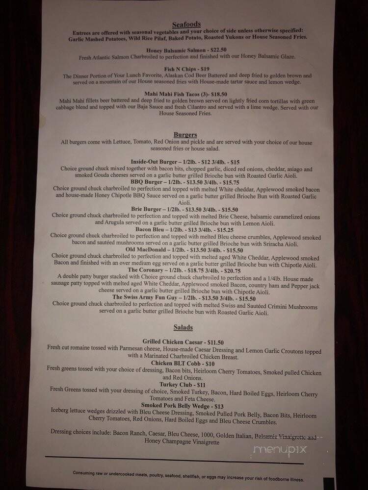 Boomer's Place - Hines, OR menu_pic
